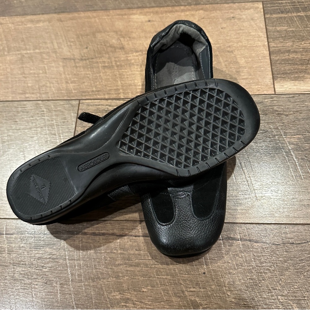 AEROSOLES Black Mary Jane Flats - Picture 7 of 8
